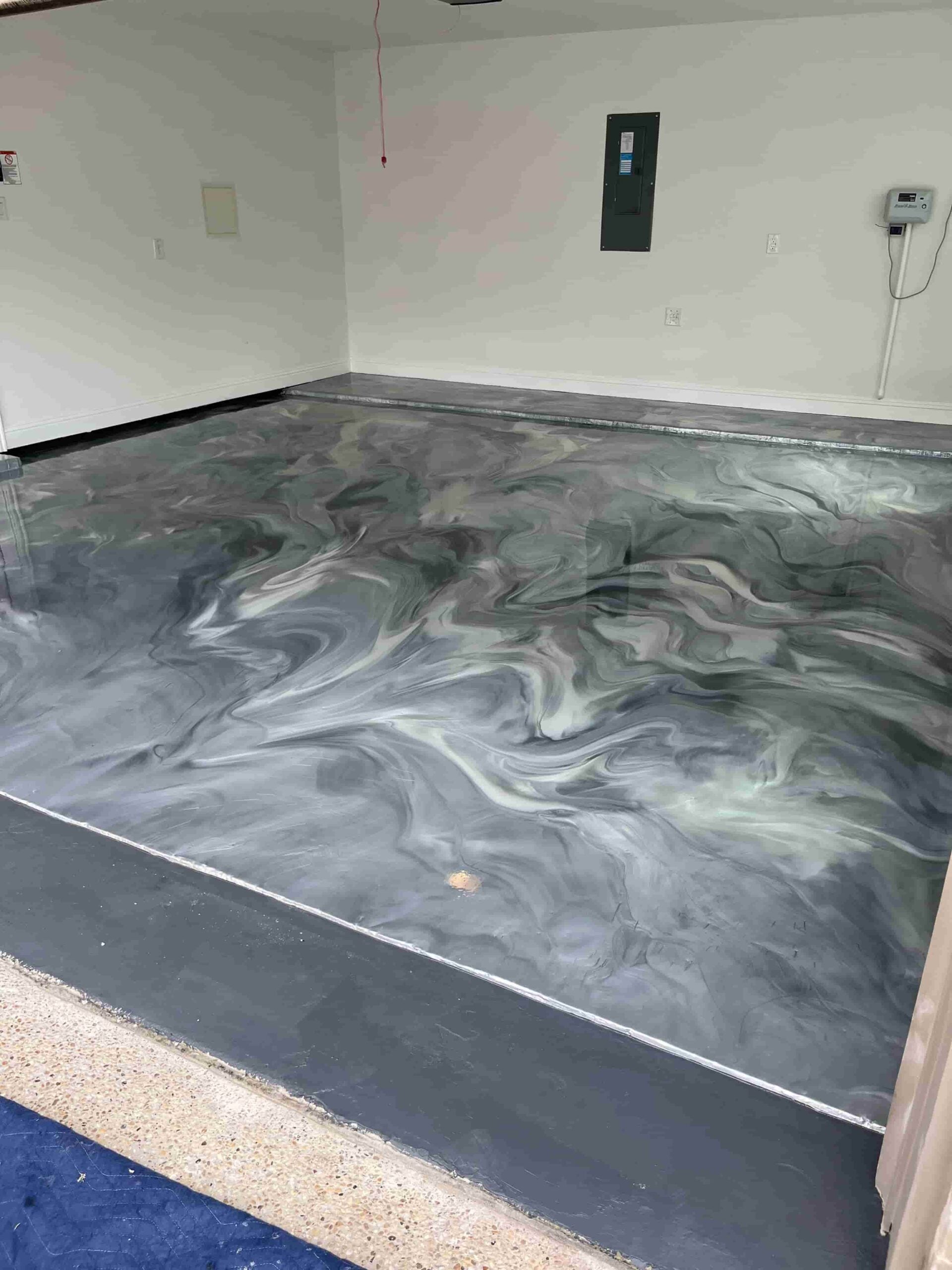 Metallic epoxy floor installation — Plano, TX by LNM Epoxy