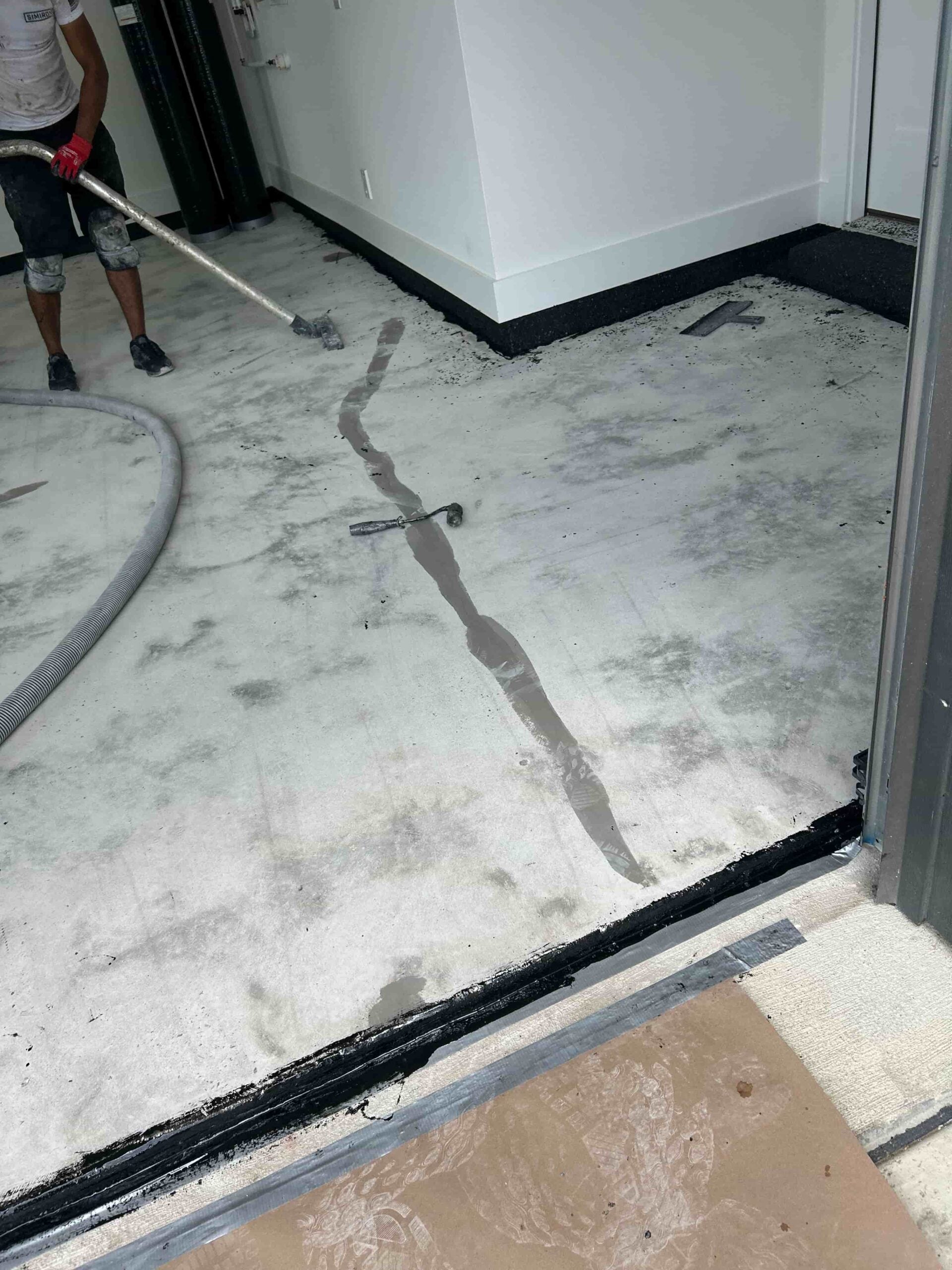 Showroom metallic epoxy floor — Addison, TX by LNM Epoxy